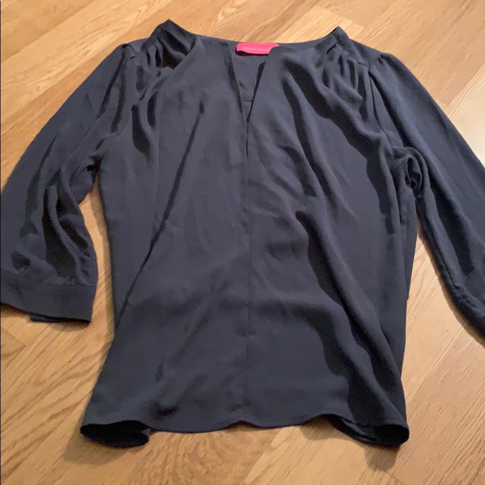 Pookie & Sebastian Slate colored blouse
